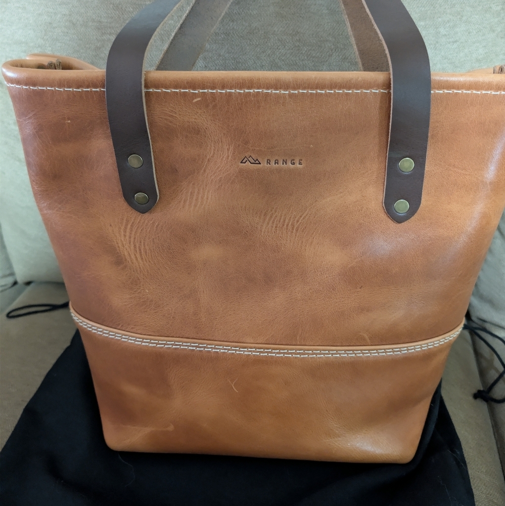 Range Leather Mesa tote bag Natural
